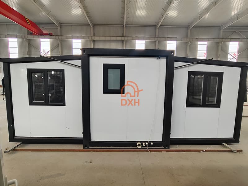 Cowinlife white minimalist style Expandable Container House with 2 bedrooms, 1 kitchen and 1  bathroom 4