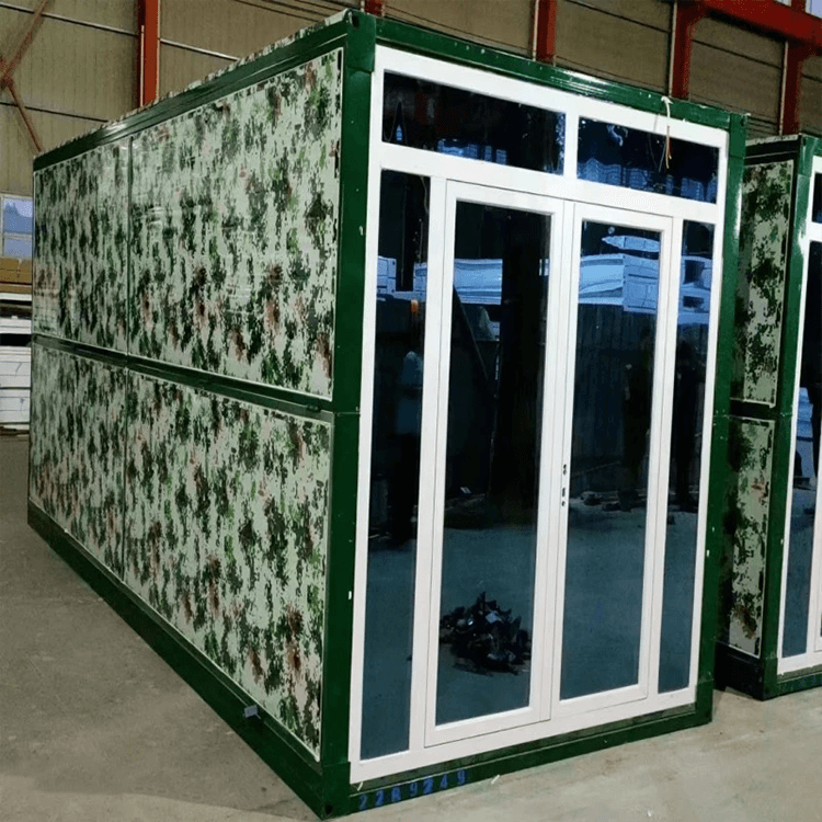 Factory Customized Prefab Folding Box Integrated Container House Foldable Portable Modular Glass Prefabricated Home 3