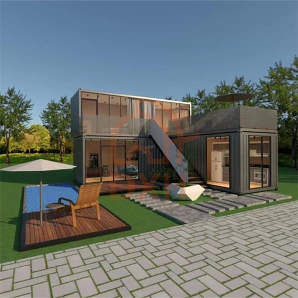 Modern Two-Storey Container House with Rooftop Terrace 1