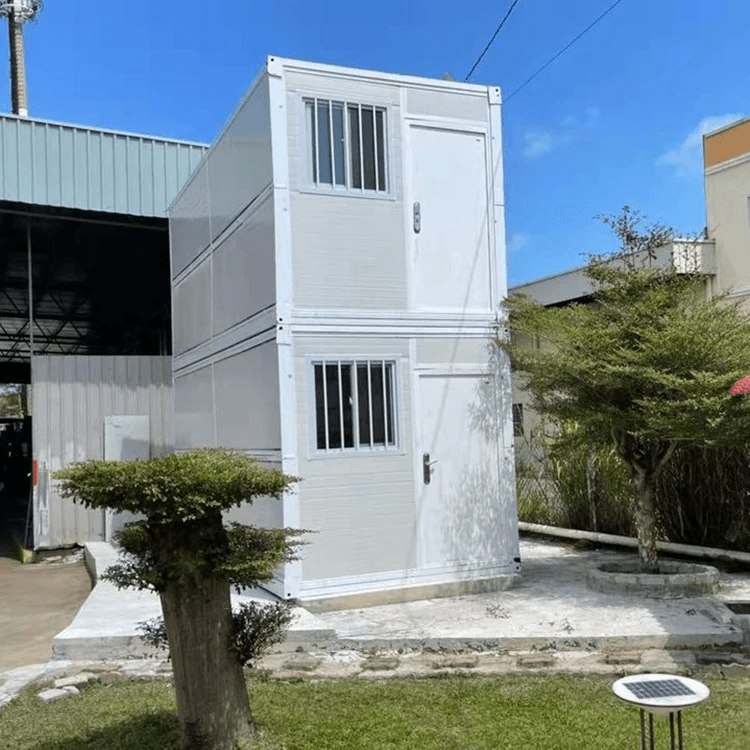 Wholesale Custom Prefabricated Foldable Rate Homes Rack Folding Partitions Prefab House Double Floors Container Home For Sale 5