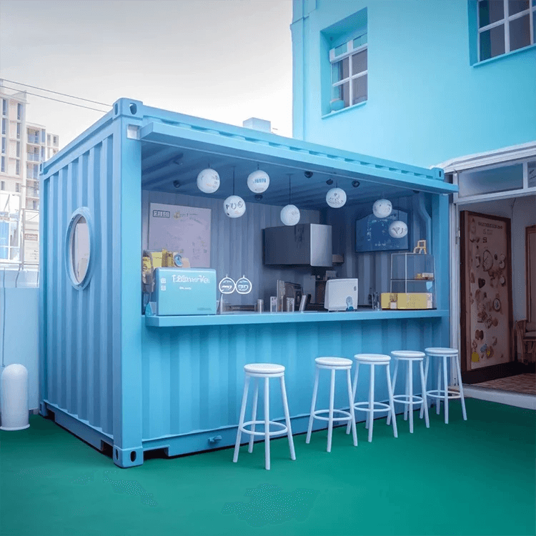 Affordable Modern Restaurant: Ice Cream Container House 2