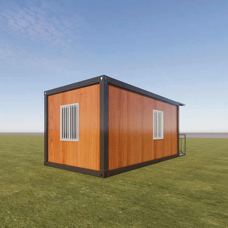 Compact Wooden Grain Container House: Your Perfect Small Shop 5
