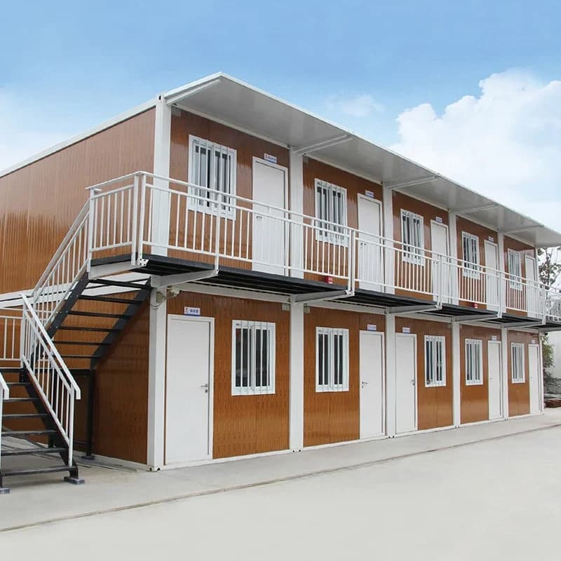 Prefabricated 2 Storey Container House With Toilet For Accommodation 1