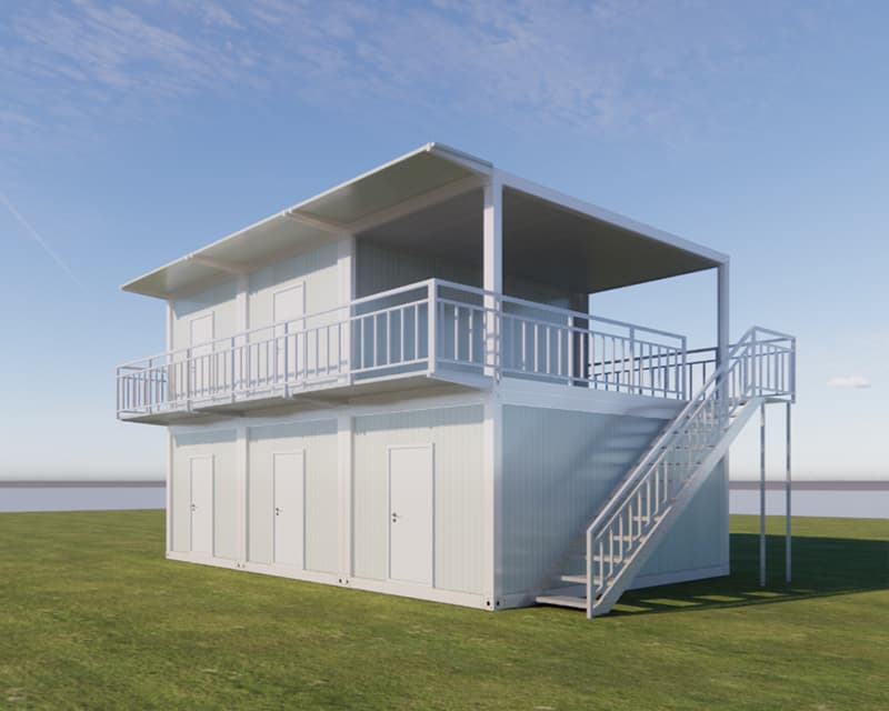 Customized detachable container house make into office