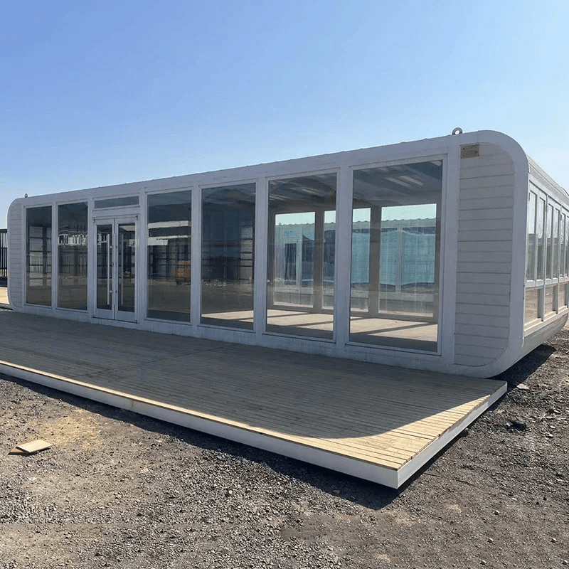 20ft 40ft Outdoor Modern Popular Prefab House Tiny House Mobile Working House Office Pod Apple Cabin1 4