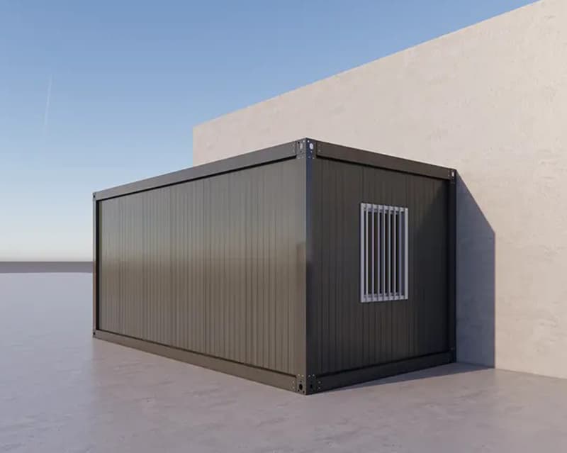 Prefab garage with rolling door 2