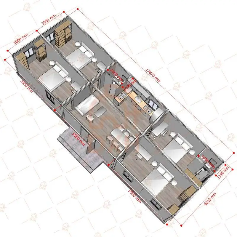 4-Bedroom-Prefab-Container-House-Floor-Plan