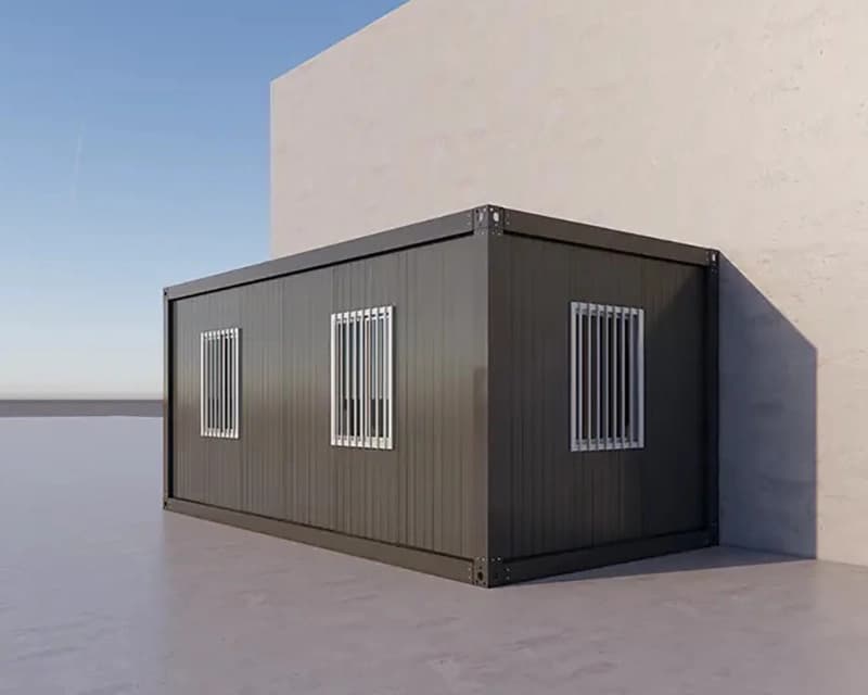 Prefab garage with rolling door 1