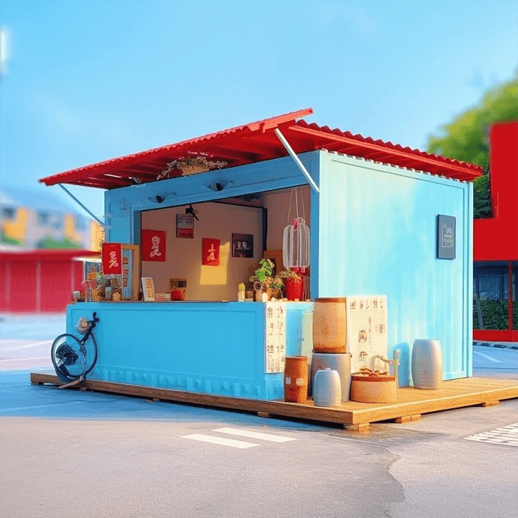 Affordable Modern Restaurant: Ice Cream Container House 3
