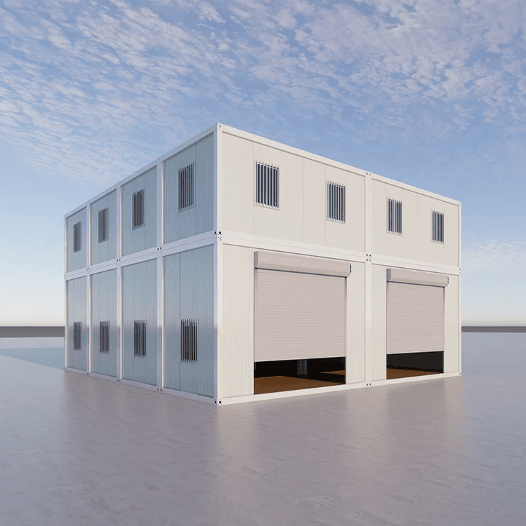 Luxury Prefab Villa Building Container Hotel Rooms With Garage 20ft 40ft 3