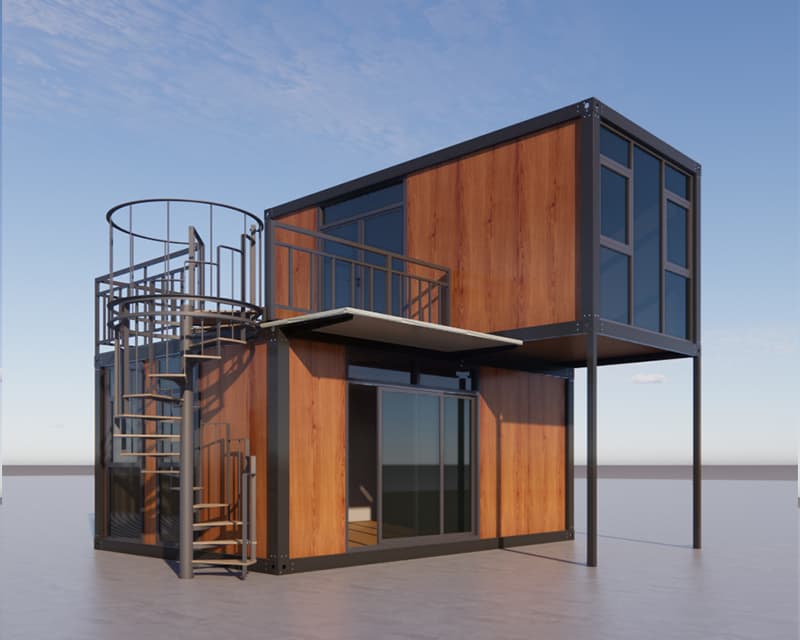 Low cost stylish container house coffee shop 3