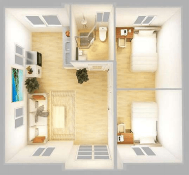 Layout of Expandable Container Houses