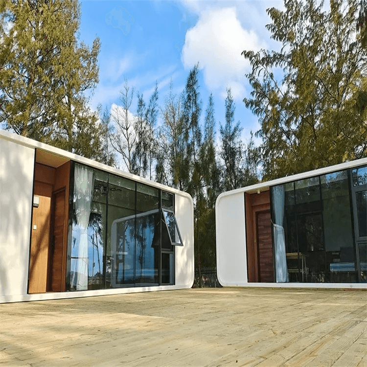 Outdoor Prefab House Living And Working Apple Cabin Customized Modular Design Office Pod Prefabricated House Apple Cabin 2