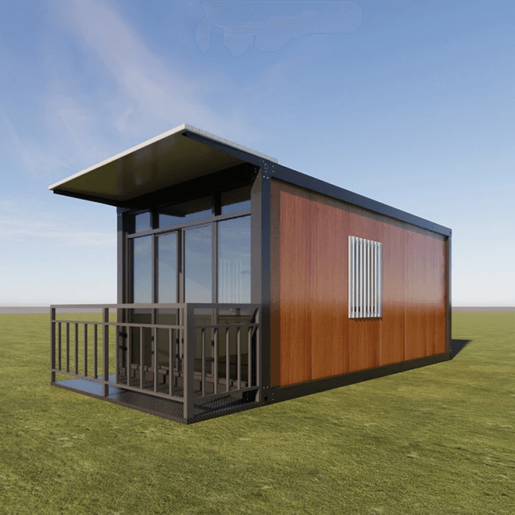 Compact Wooden Grain Container House: Your Perfect Small Shop
