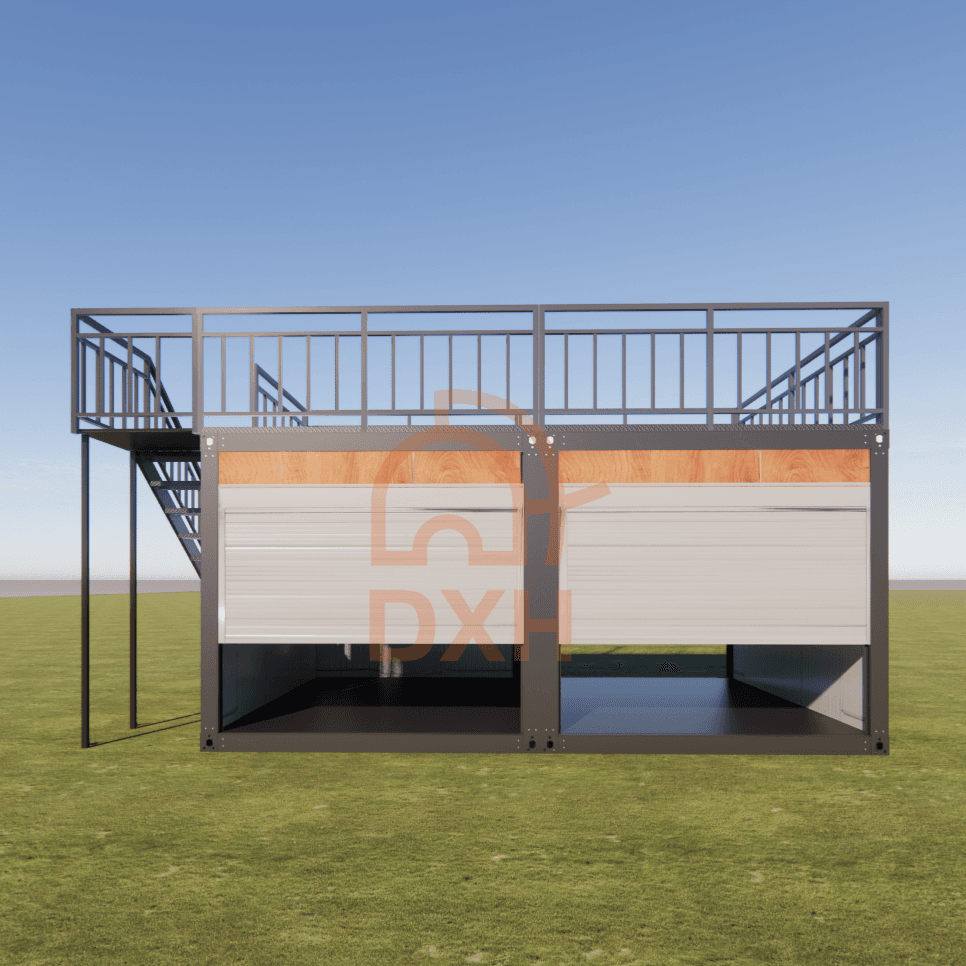 Instantly Build Your Outdoor Garage with a Container House 8