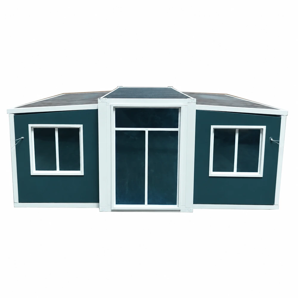 20ft Expandable Container House Customized Grey Light Luxury  1 Bedroom 1 Bathroom Prefab Home