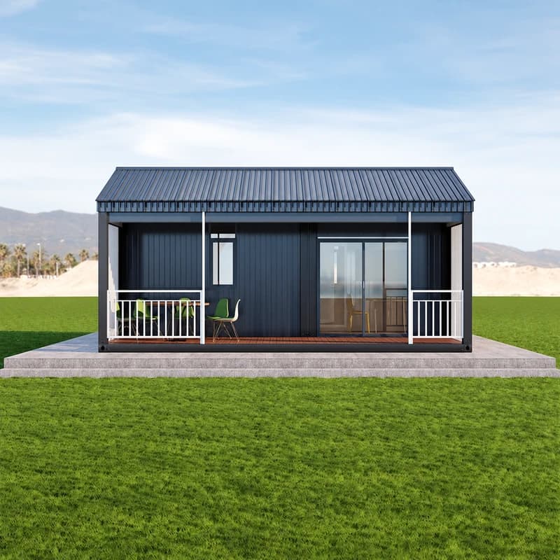 2 Bedroom Modular Container Home with Covered Porch