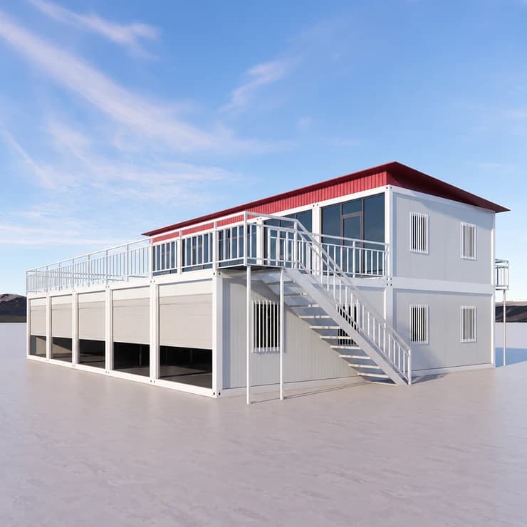 Container house hospital with garage, quick to use, customizable size and design