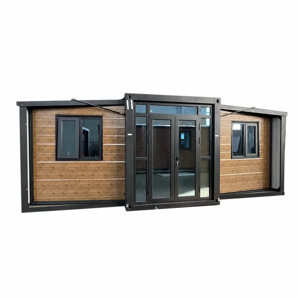 20ft Expandable Container House High Quality With The Wood Grain Color External Cladding Panels 3