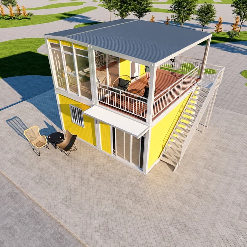 Modern Two-Story Container Home Villa 3
