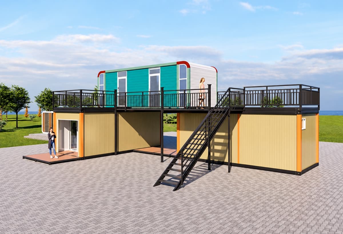 Project Case: A 2-Story Hybrid Container House