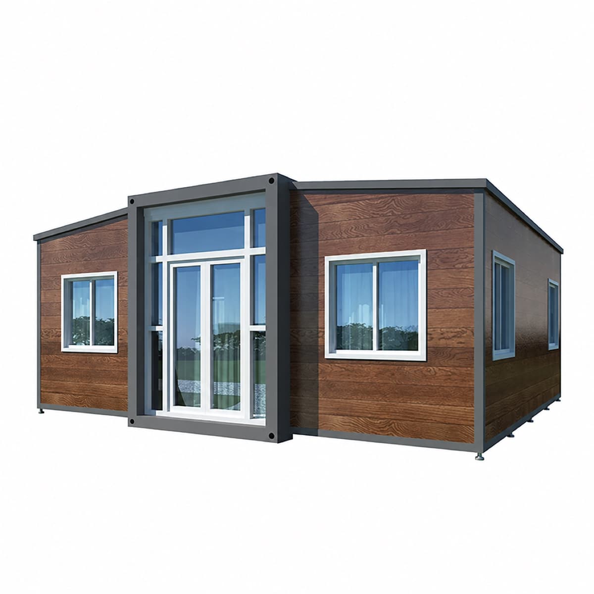 Instantly Deployable Insulated 3-in-1 Prefab Container Home with Toilet for France