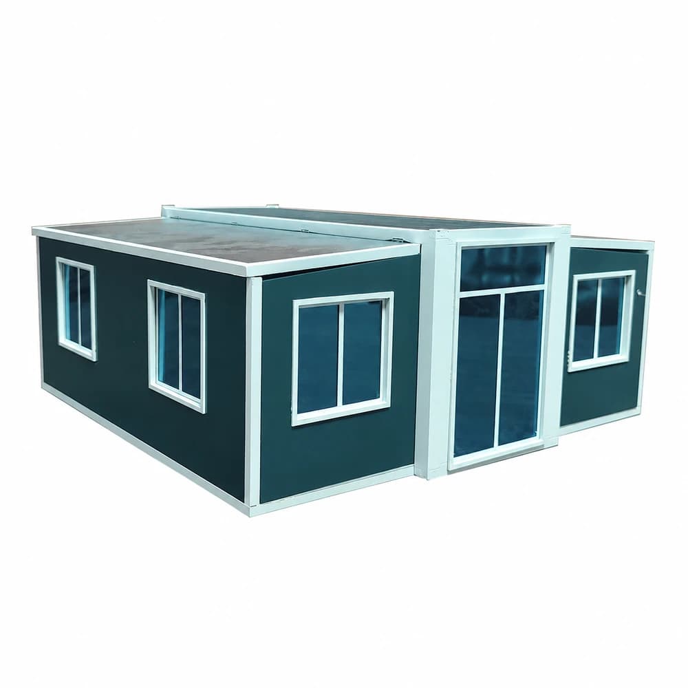 20ft Expandable Container House Customized Grey Light Luxury  1 Bedroom 1 Bathroom Prefab Home 5