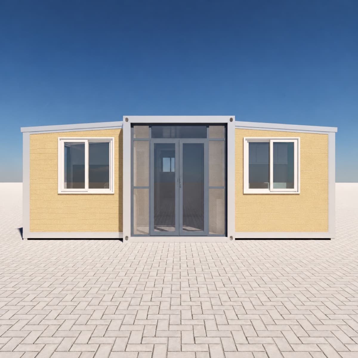 Cowinlife luxury 20ft expandable container house with 2 bedrooms 1 bathroom and Calcium silicate panels