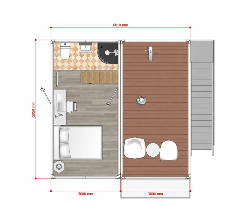 Modern Two-Story Container Home Villa 6