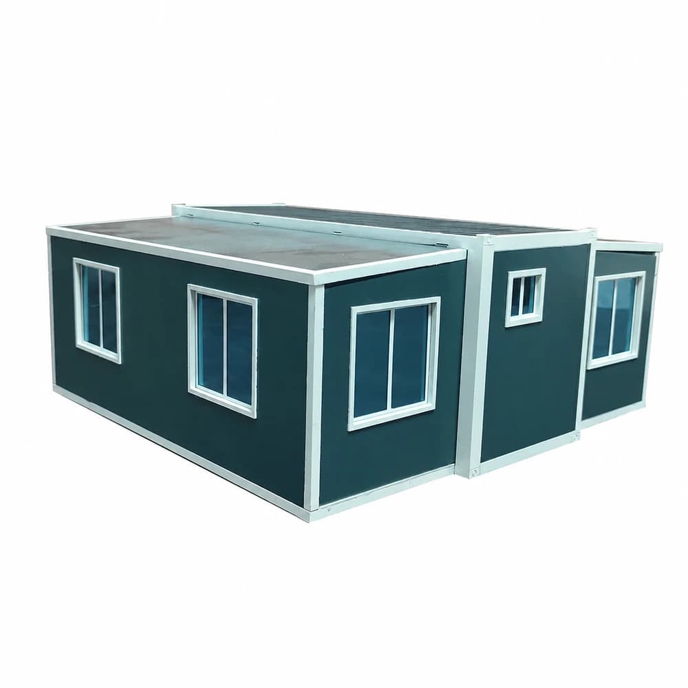 20ft Expandable Container House Customized Grey Light Luxury  1 Bedroom 1 Bathroom Prefab Home 3