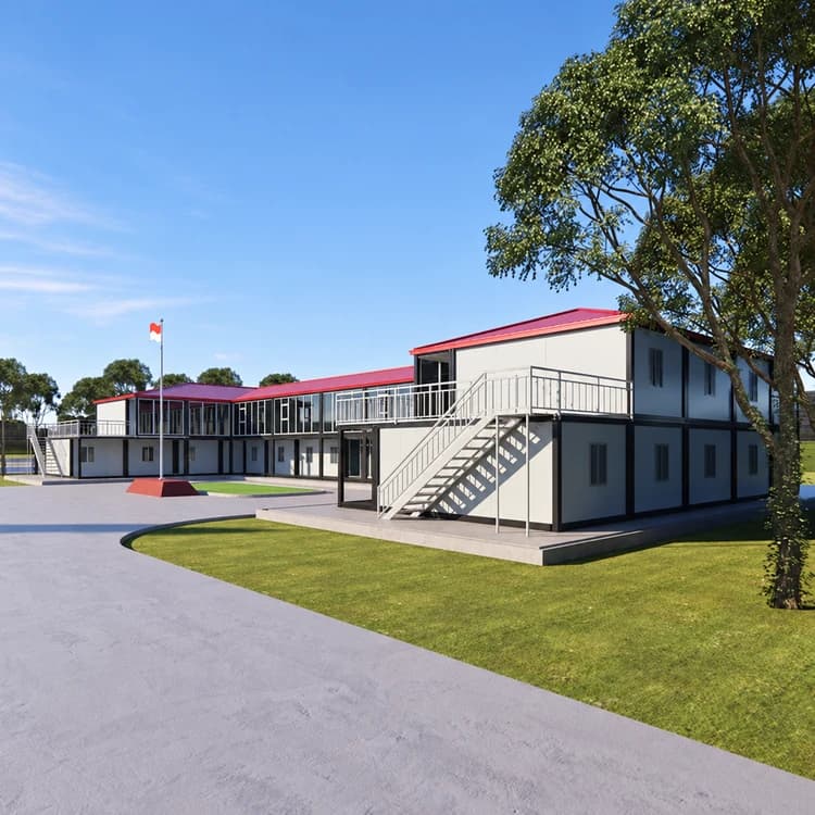 Wholesale Custom 20ft 40ft Prefab Fast Assemble Houses For School Hospital Flat Pack Container Home 4