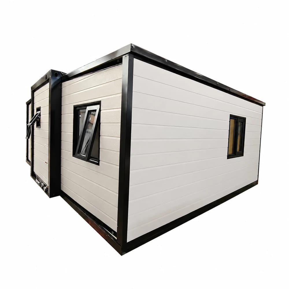 20ft Expandable Container House High Quality Affordable Australia Standard  White Cladding Panels And Screen Door House 5