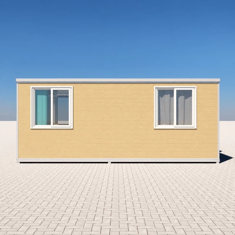 Cowinlife luxury 20ft expandable container house with 2 bedrooms 1 bathroom and Calcium silicate panels 5