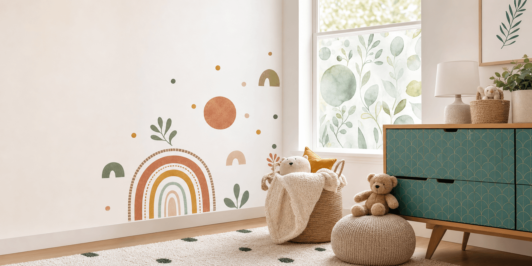 COWINLIFE removable home decor scene