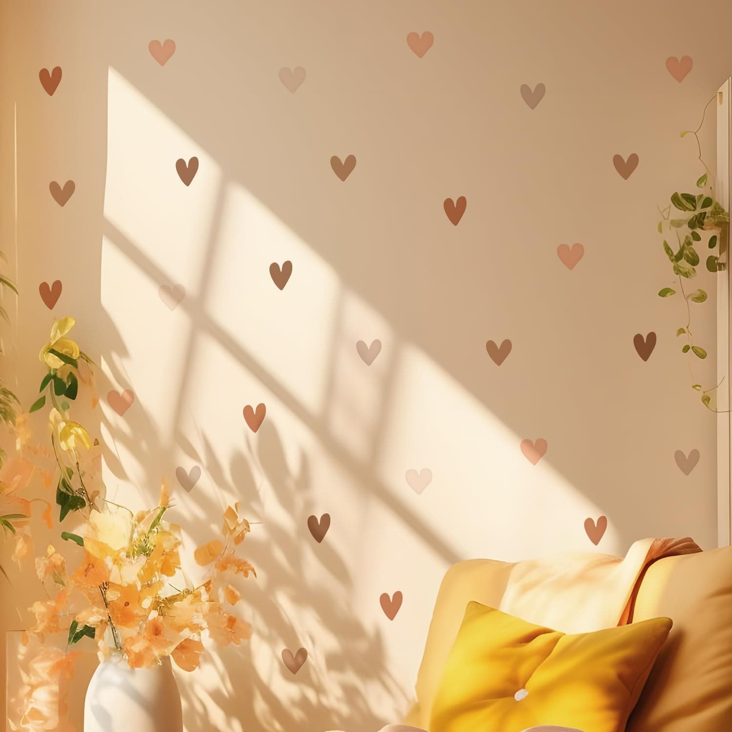 Boho Wall Stickers Girls Bedroom Removable Wall Decals Nursery Kids Room Decor Vinyl Murals DIY Cute Decorations 6 Sheets gallery image 4