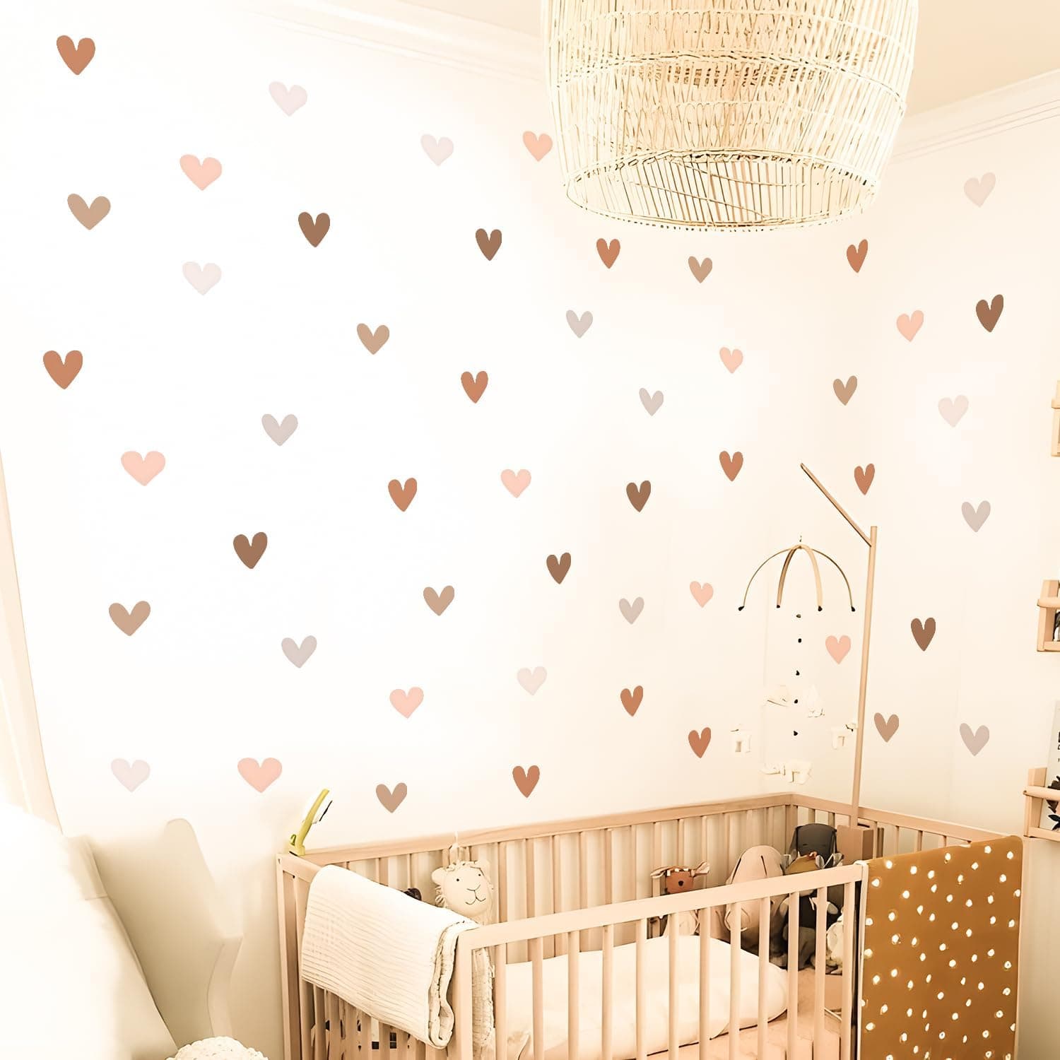 Nursery Wall Stickers Boho Kids Room Decor Girls Bedroom Removable Wall Decals Vinyl Murals DIY Cute Decorations 12 Sheets gallery image 6