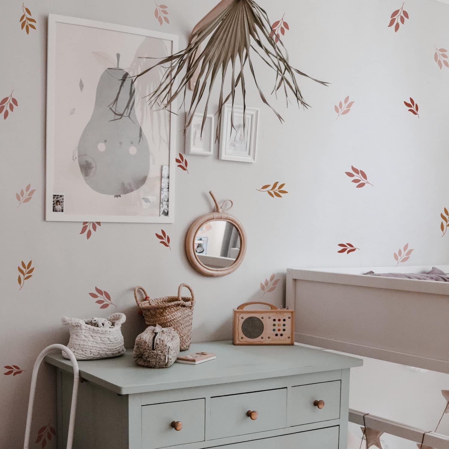 Nursery Wall Stickers Boho Kids Room Decor Girls Bedroom Removable Wall Decals Vinyl Murals DIY Cute Decorations 12 Sheets gallery image 2