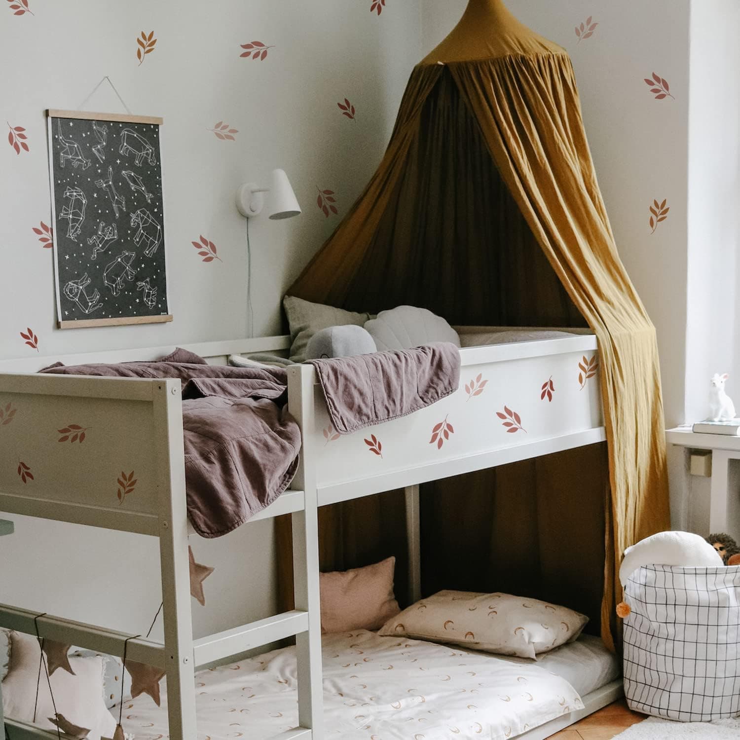 Nursery Wall Stickers Boho Kids Room Decor Girls Bedroom Removable Wall Decals Vinyl Murals DIY Cute Decorations 12 Sheets gallery image 3
