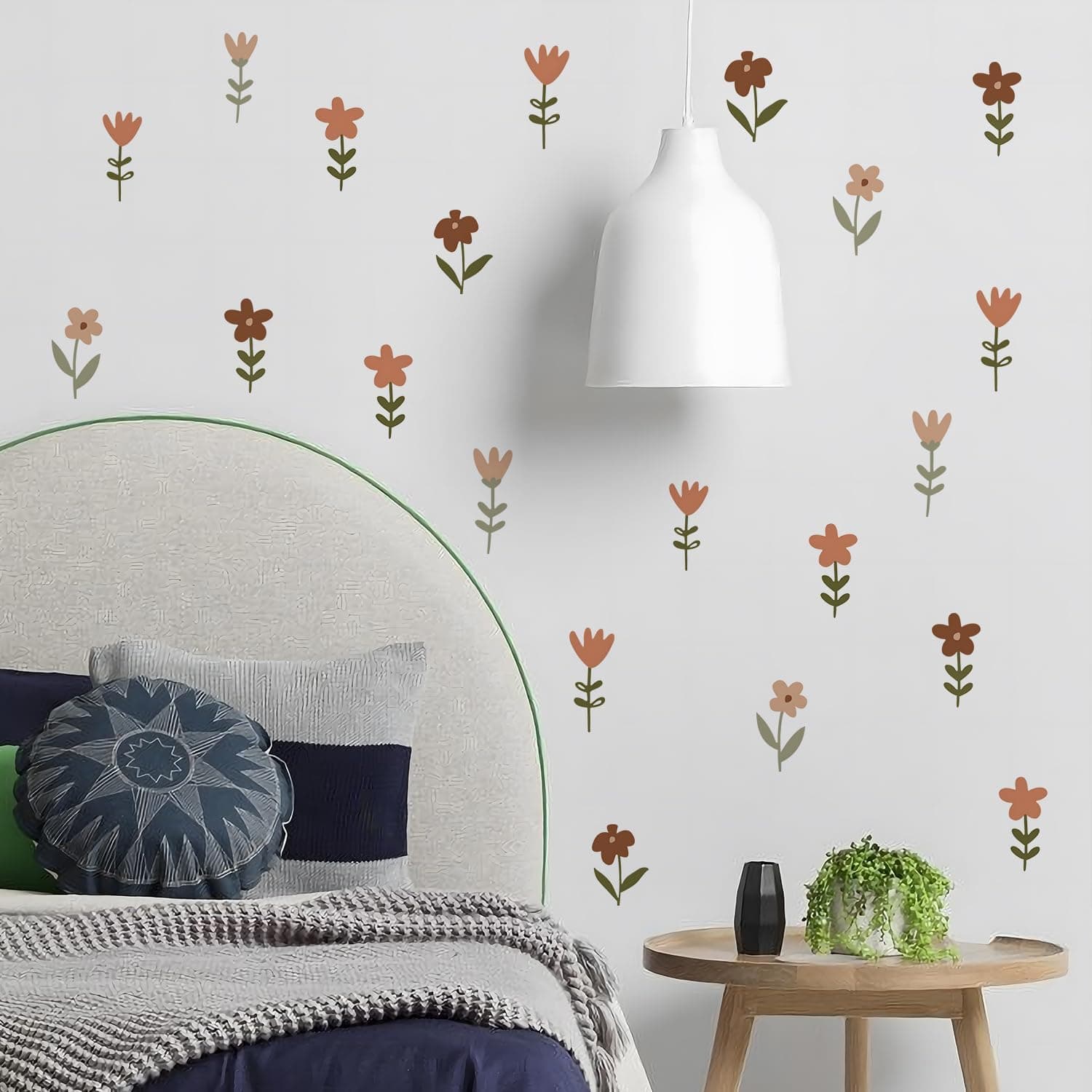 Boho Wall Stickers Girls Bedroom Removable Wall Decals Nursery Kids Room Decor Vinyl Murals DIY Cute Decorations 6 Sheets gallery image 6