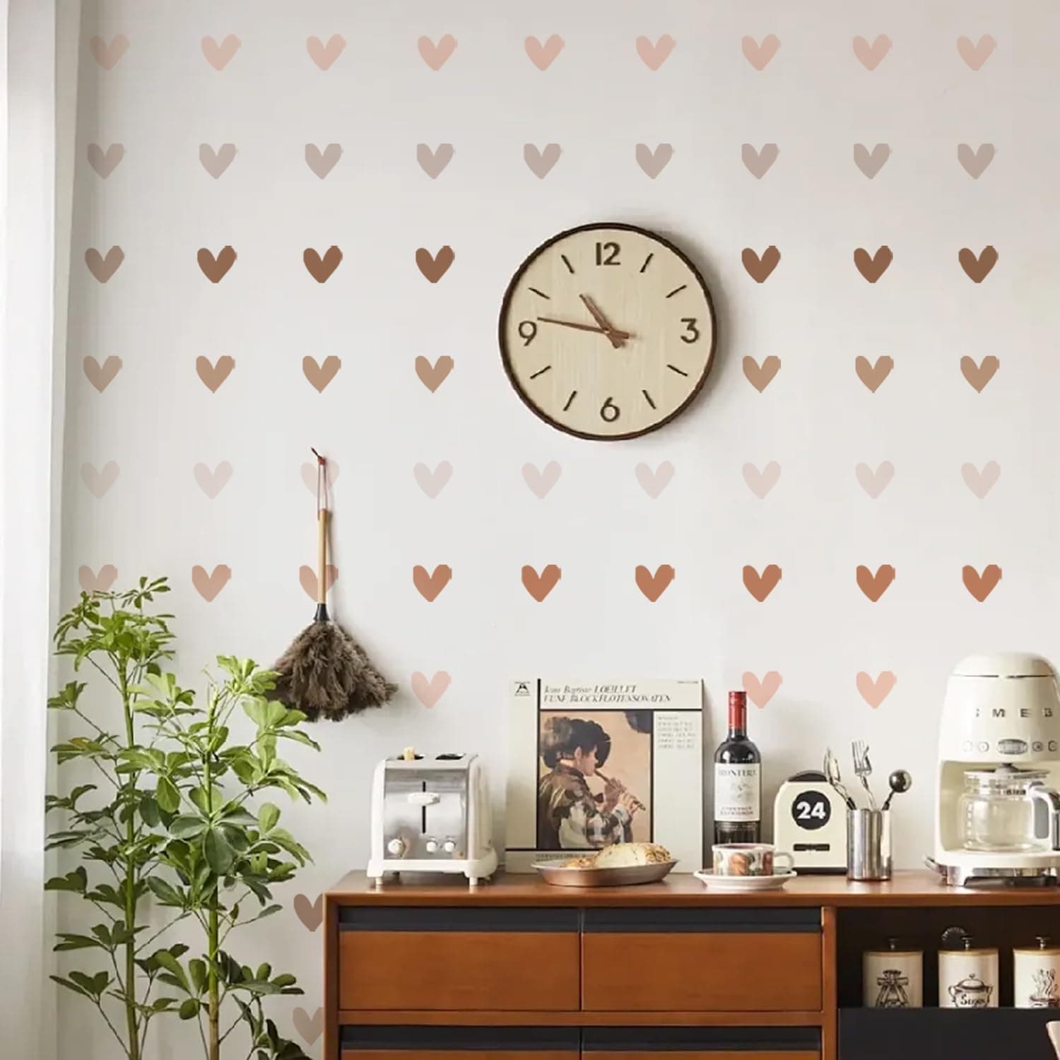 Boho Wall Stickers Girls Bedroom Removable Wall Decals Nursery Kids Room Decor Vinyl Murals DIY Cute Decorations 6 Sheets gallery image 2