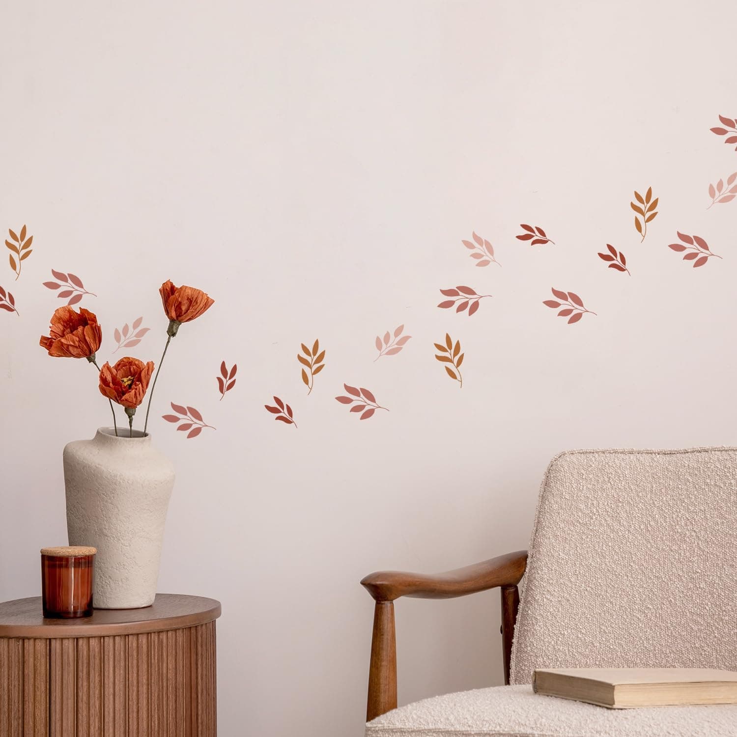 Boho Wall Stickers Girls Bedroom Removable Wall Decals Nursery Kids Room Decor Vinyl Murals DIY Cute Decorations 6 Sheets gallery image 7