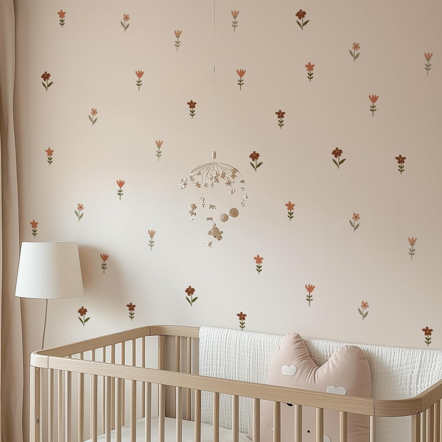 Nursery Wall Stickers Boho Kids Room Decor Girls Bedroom Removable Wall Decals Vinyl Murals DIY Cute Decorations 12 Sheets gallery image 6