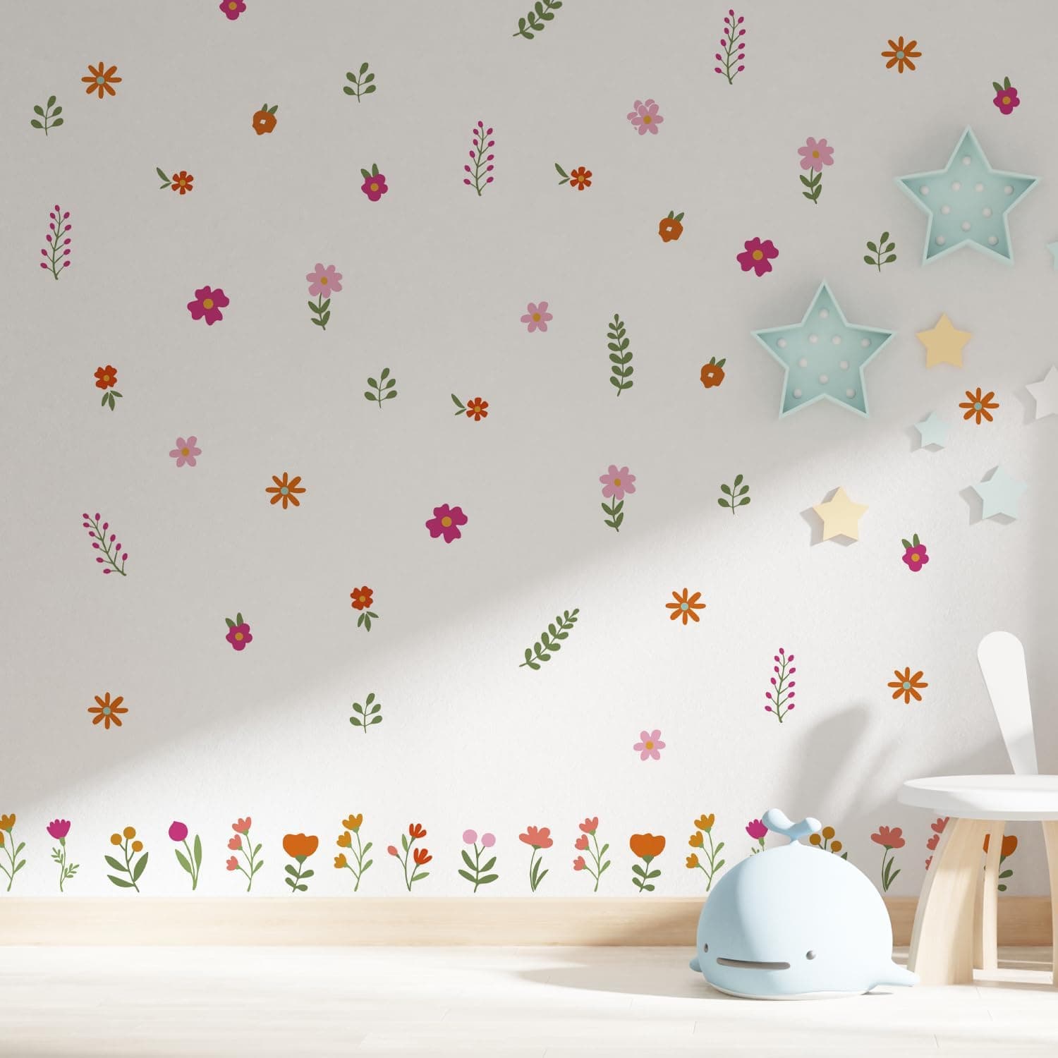 Nursery Wall Stickers Boho Kids Room Decor Girls Bedroom Removable Wall Decals Vinyl Murals DIY Cute Decorations 12 Sheets gallery image 5