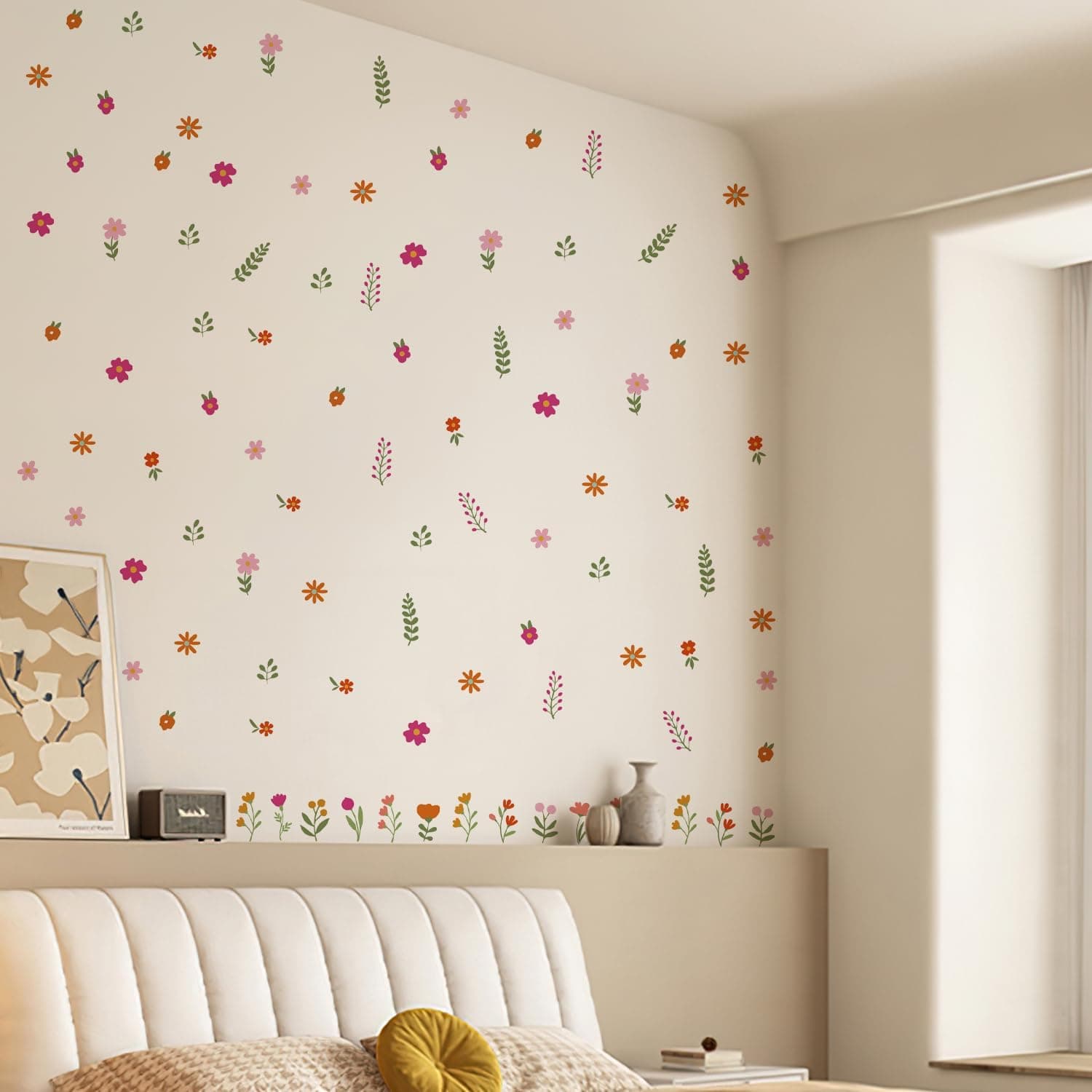 Nursery Wall Stickers Boho Kids Room Decor Girls Bedroom Removable Wall Decals Vinyl Murals DIY Cute Decorations 12 Sheets gallery image 6