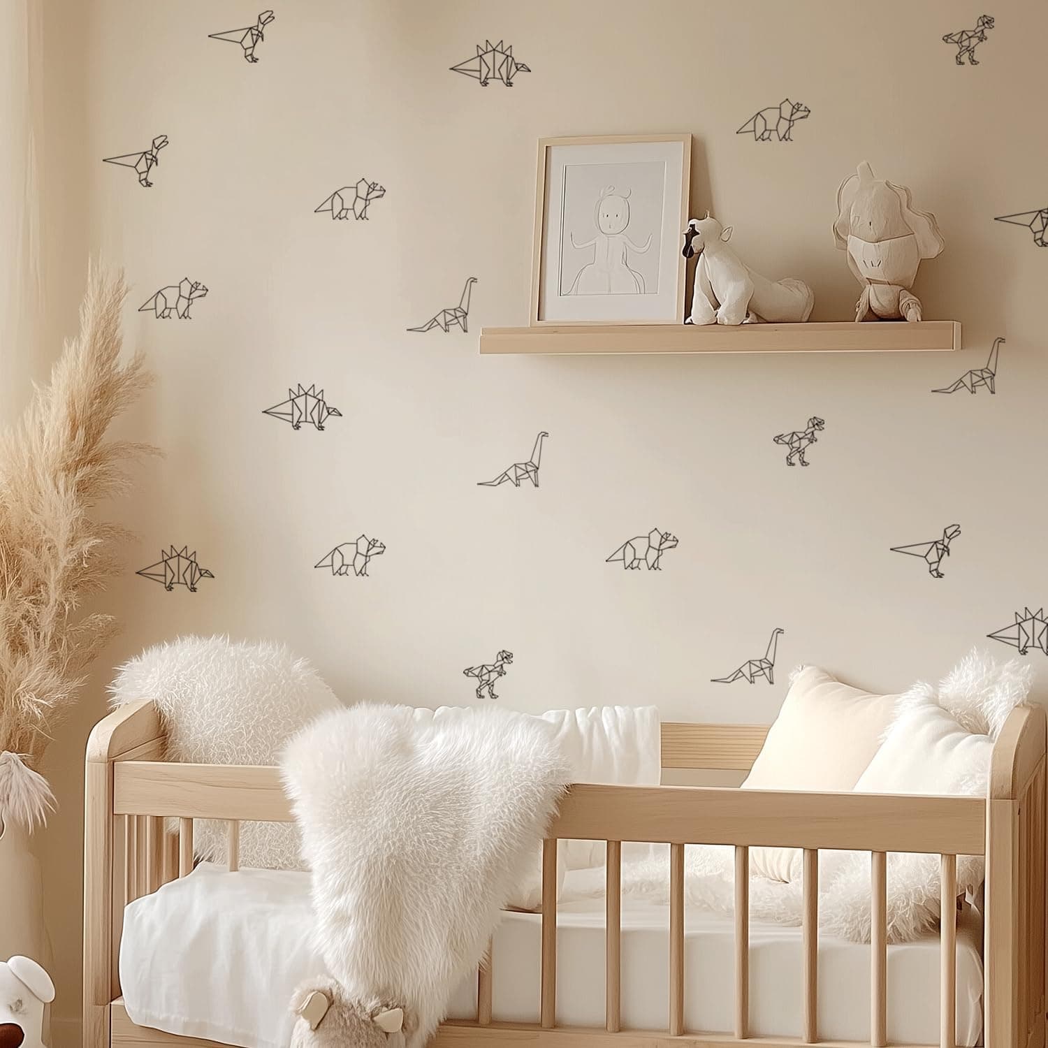 Dinosaur Wall Stickers Animal Boys Bedroom Decals Nursery Removable Decor Kids Room Modern Stylish Murals DIY Cute Decorations 10 Sheets gallery image 5