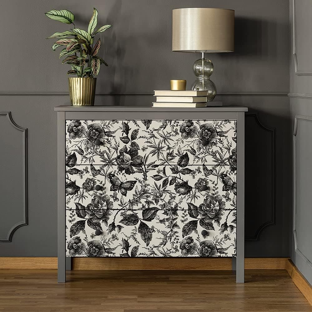 Butterfly Wallpaper Wall Decal Rose Floral Peel and Stick Wall Sticker Removable PVC Wall Decor for Bedroom Living Room Cabinet Furniture gallery image 4