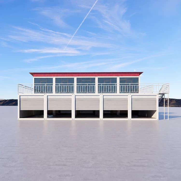 Container house hospital with garage, quick to use, customizable size and design 8