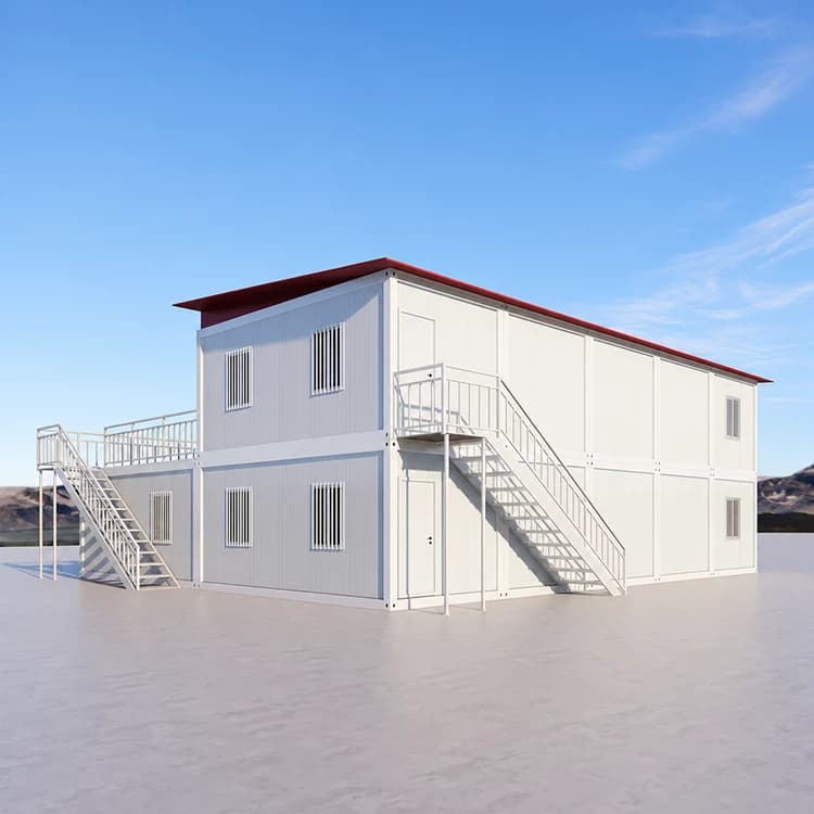 Container house hospital with garage, quick to use, customizable size and design 11