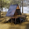 Portable Modular Triangle Prefab Folding Container Barn House Ready Made Hurricane Resistance Luxury Economical Beach Home 6
