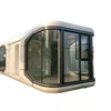 2023 Custom-made Modern Design Aluminum Alloy Capsule Tiny House For Living Prefab Houses Capsule Cabin Apple Cabin 2